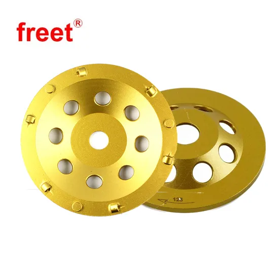 Mole abrasive per pavimenti in calcestruzzo PCD diamantate, strumenti per rimuovere l'epossidico dal blocco abrasivo in calcestruzzo