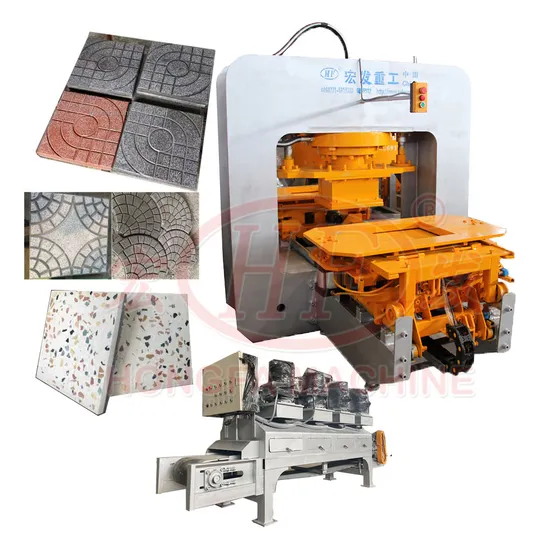 Macchina automatica per piastrelle in terrazzo Macchina per la produzione di piastrelle in terrazzo Macchina per piastrelle in terrazzo in cemento Prezzo Hft300