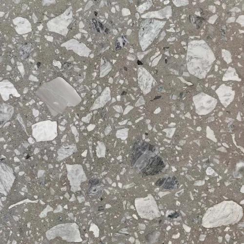 Piastrella in porcellana Terrazzo marrone a frammenti grandi