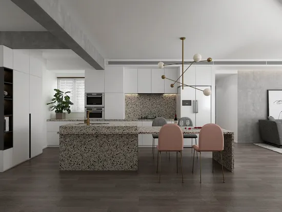 Terrazzo artificiale marrone in stile moderno per interni, esterni, pareti e pavimenti