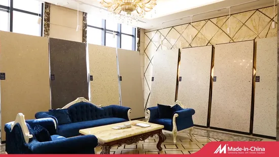 Terrazzo inorganico colorato per piano di lavoro in pietra artificiale per cucina Wt238